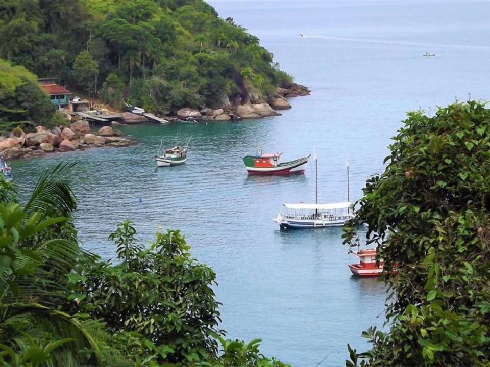 Deck Da Villa Pousada Ubatuba Exterior foto