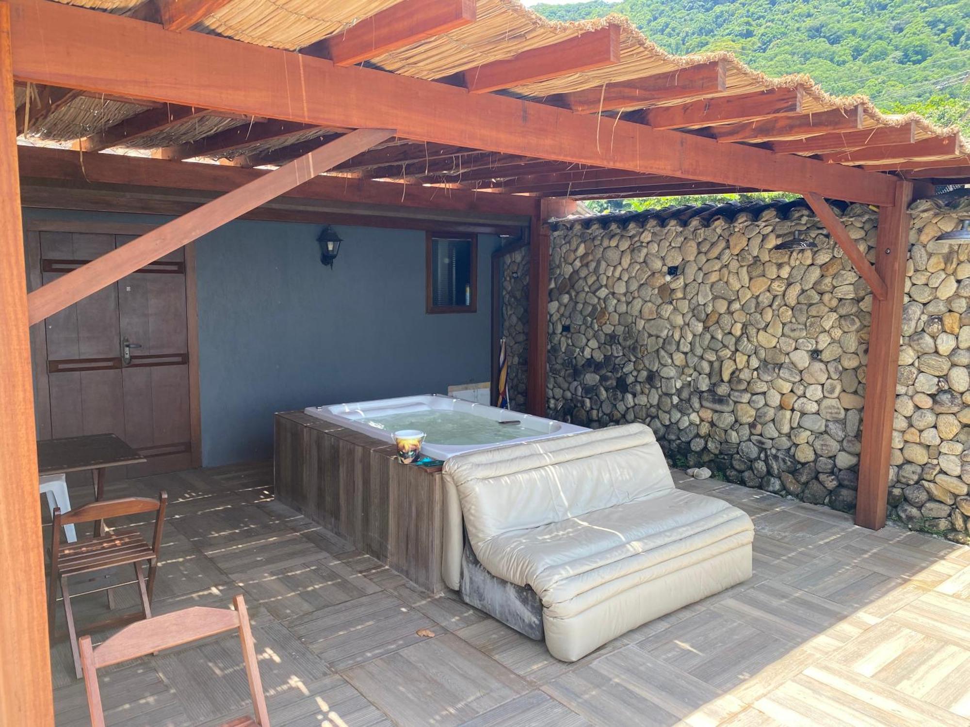 Deck Da Villa Pousada Ubatuba Exterior foto