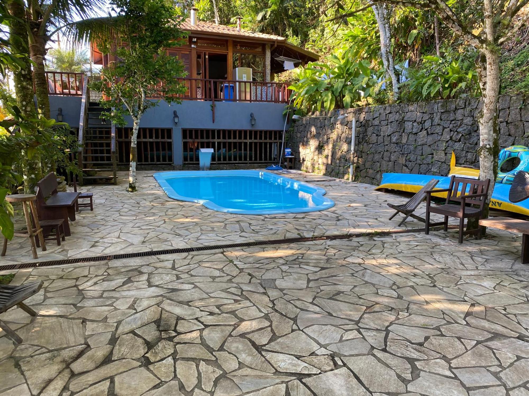 Deck Da Villa Pousada Ubatuba Exterior foto